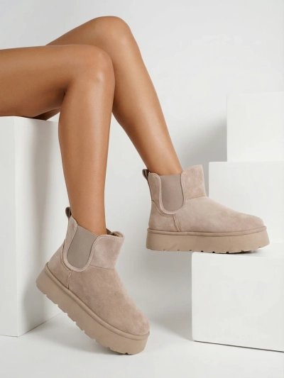 Royalfashion Bottes courtes Nomas a'la bottes de neige pour femmes