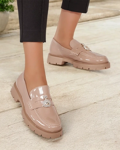 Royalfashion Mocassins laqués pour femme Bemies