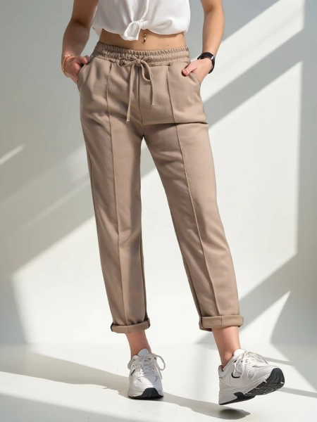 Pantalon droit femme Royalfashion en viscose