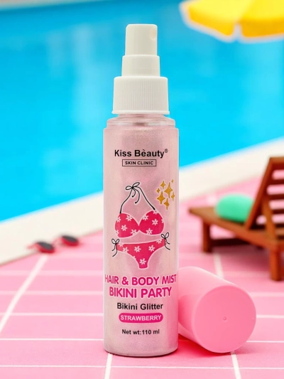 Summer Spray - Enlumineur Liquide pour Cheveux et Corps Fraise