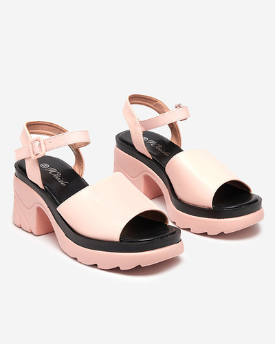 OUTLET Sandales roses pour femmes sur le poteau Cirota - Footwear