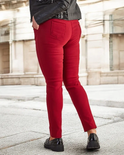 Tregging isolé bordeaux femme - Vêtement