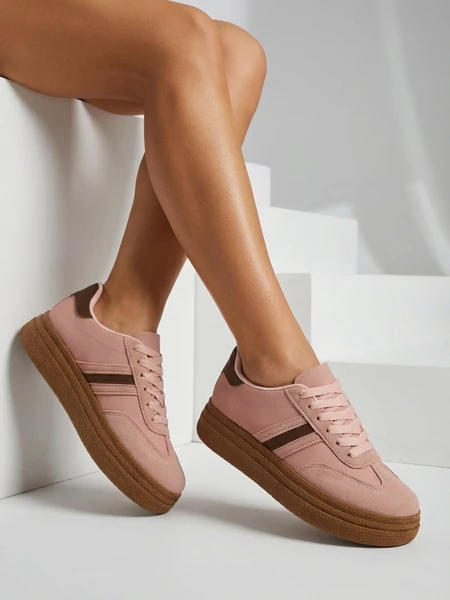 Sneakers pour Femmes Flora Roses Écologiques Sportives pour l'Été