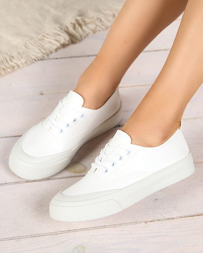 Baskets blanches femme Lorino - chaussures