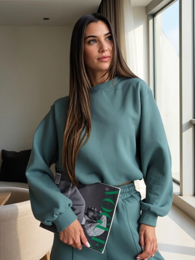 Royalfashion Ensemble de survêtement en coton pour femmes