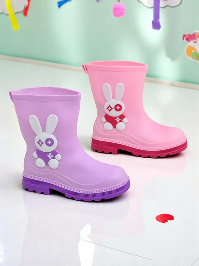 Royalfashion Bottes de pluie pour enfants avec lapin Bunny Splash