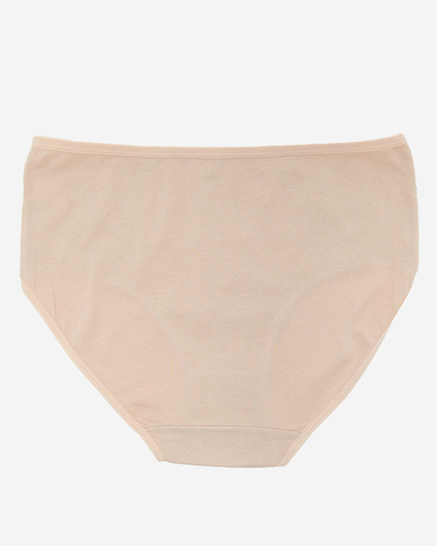 Culotte pour femme en coton beige avec motif TAILLE PLUS - Sous-vêtements
