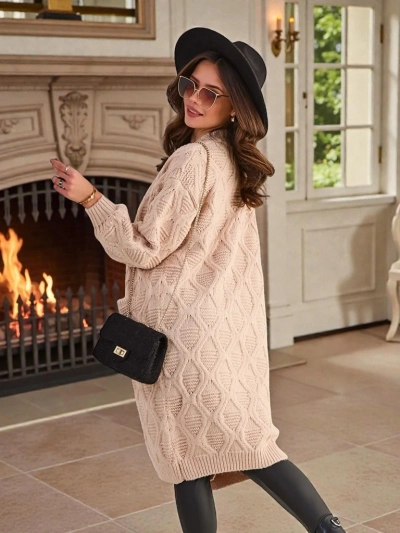 Royalfashion Poncho pull femme tricoté