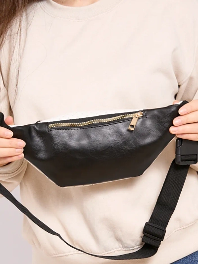 Royalfashion Sac banane matelassé pour femme avec sequins