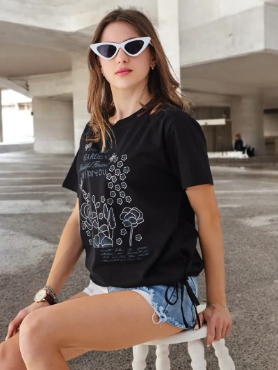 Blouse en coton pour femmes Royalfashion avec l'inscription