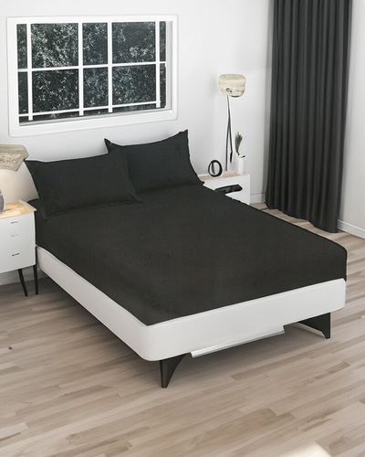 Linge de lit en coton 160x200 Parure 3 PIÈCES - Linge de lit