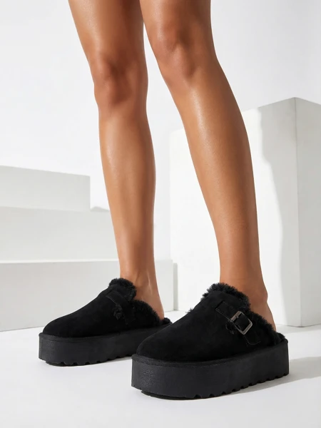 Royalfashion Bottines courtes sans talons pour femmes Poctes