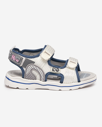 Sandales blanches pour enfants avec patchs Kiteks - Footwear