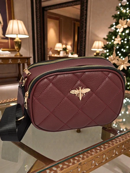 Petit sac à main matelassé pour femmes en cuir écologique Connere