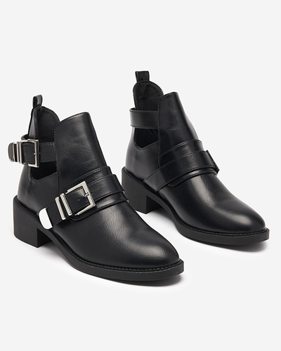 Bottines femme noires avec une coupe Wirocci - Footwear