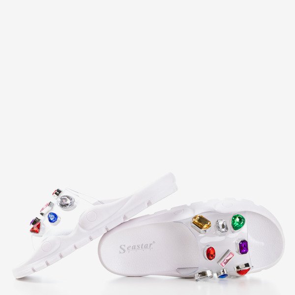 Sandales blanches avec galets Tamarice - Footwear