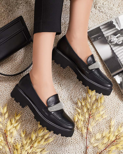 Royalfashion Mocassins femme avec zircons Emerne