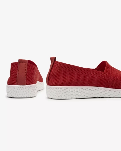 OUTLET Baskets à enfiler pour femme rouge Covvu- Footwear