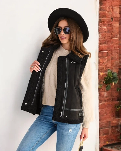 Gilet pour femme Royalfashion avec fourrure
