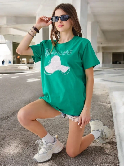 Blouse en coton pour femmes Royalfashion avec imprimé