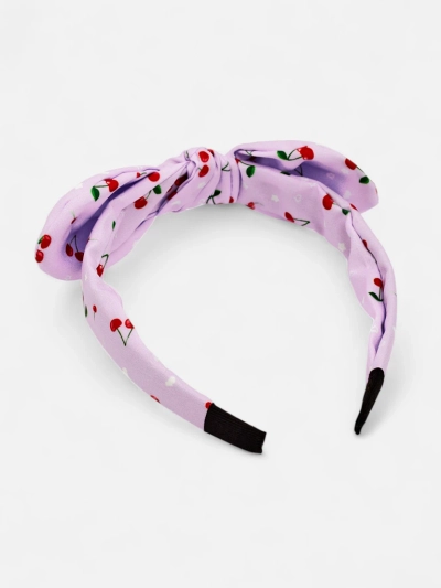 Royalfashion Bandeau pour enfants avec nœud et imprimé cerises