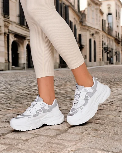 Sneakers Royalfashion pour femmes sur une semelle plus épaisse Teresii