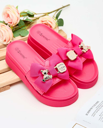 Royalfashion Tongs Lemini Bow pour femme