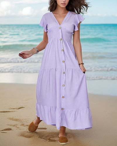 Royalfashion Robe femme longueur genou