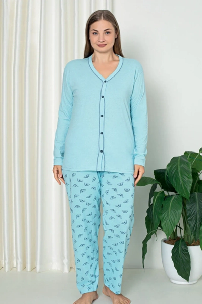 Pyjama en coton 2 pièces pour femmes de Royalfashion GRANDE TAILLE