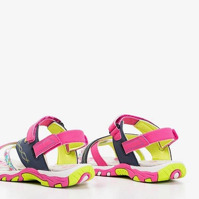 Sandales fille bleu marine et rose Esteban - Footwear