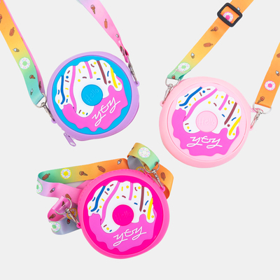Sac à main rose avec un donut - Sacs à main