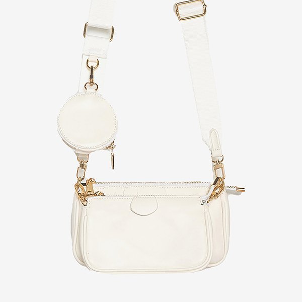 Petit sac à main femme trois pièces en blanc - Sacs à main 1