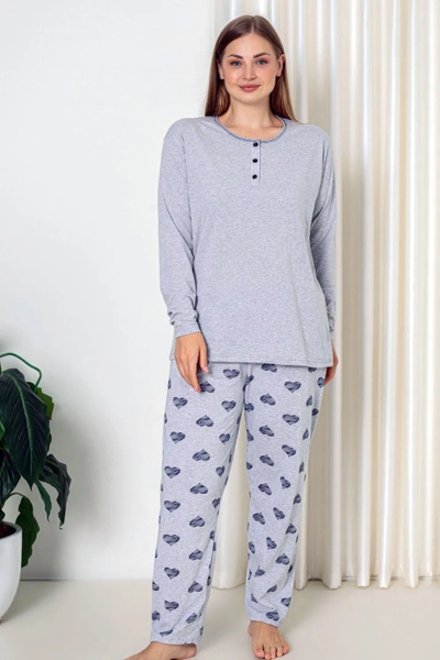 Ensemble pyjama en coton pour femmes de Royalfashion en deux pièces TAILLE PLUS