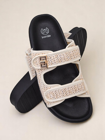Chaussons tressés pour femmes Royalfashion Delibeli