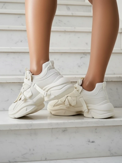 Royalfashion Baskets de sport compensées pour femmes Rensis