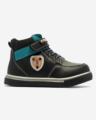 Bottes noires pour garçons Wiasio- Footwear