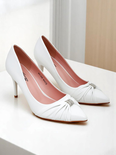 Royalfashion Escarpins en cuir écologique pour femme Venetia Nera