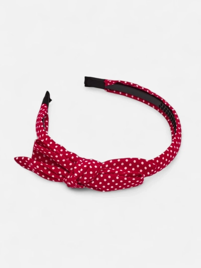 Royalfashion Bandeau pour femmes à pois avec nœud