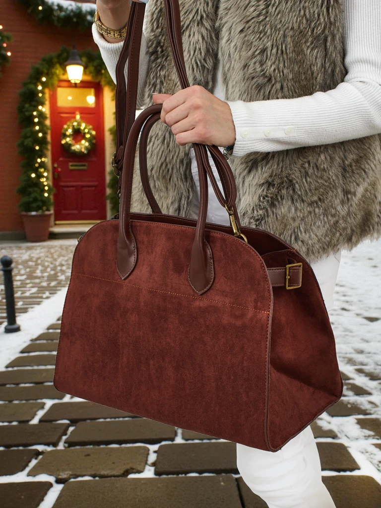 Sac à main shopper pour femmes en éco-daim Dorelle