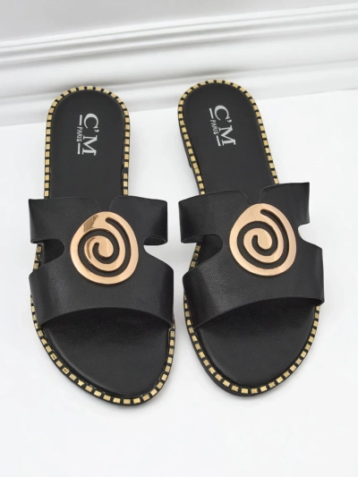 Royalfashion Mules à semelle plate pour femme Glam Bliss