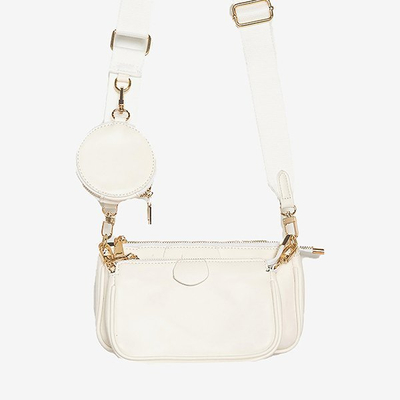 Petit sac à main femme trois pièces en blanc - Sacs à main 1