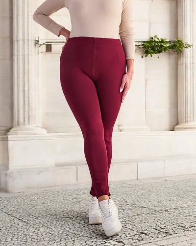 Royalfashion Pantalon tregging isolé pour femme PLUS SIZE