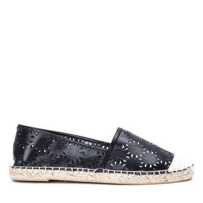 Espadrilles noires ajourées Reagan - Chaussures 1