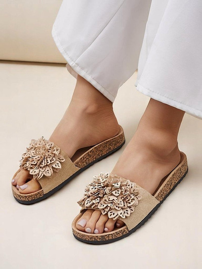 Royalfashion sandales pour femmes à fleurs Occes