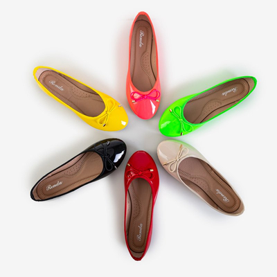 Ballerines Suzzi Laquées Rose Beige Femme - Chaussures