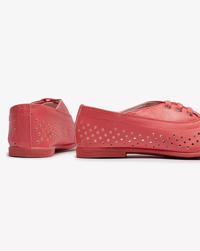 Mocassins ajourés roses pour enfants Janno- Footwear