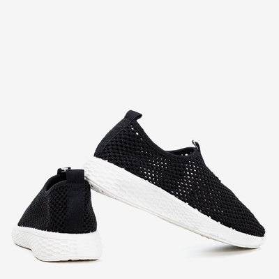 Chaussures de sport à enfiler pour femmes noires - sur Poliea - Chaussures 1
