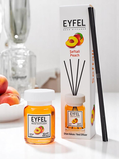 Royalfashion EYFEL Bâtonnets pour diffuseur à roseaux Seftali Pêche 120 ml