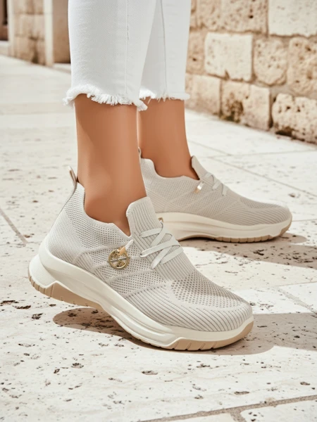 Royalfashion Slip-on chaussures de sport en tissu pour femme Teletta