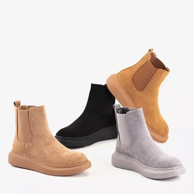 OUTLET Slip-on boots femme grises Bilbao - Chaussures